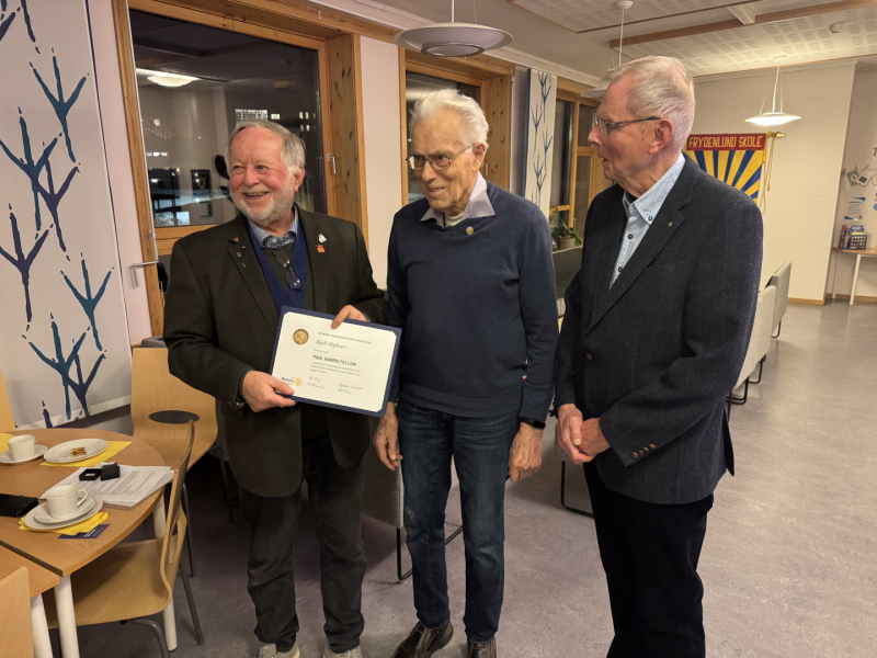 PHF utdelt til Kjell Myhrer